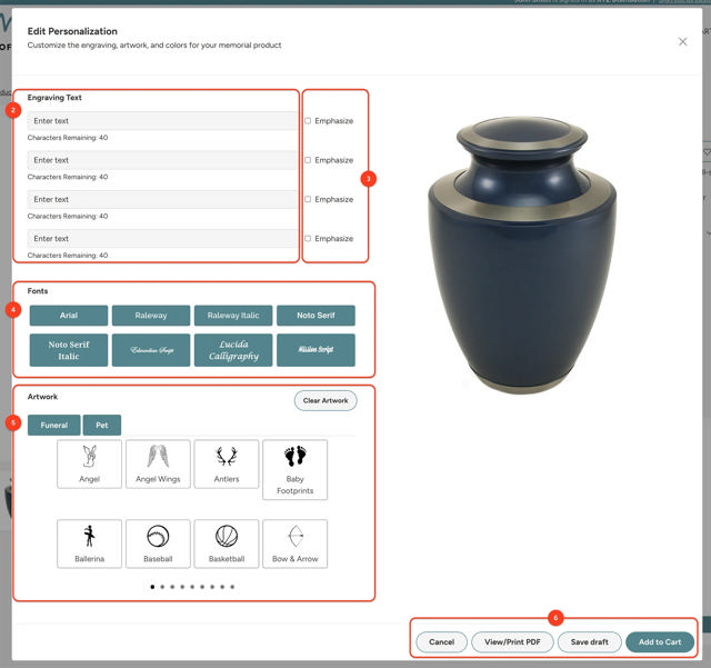 annotated personalization page