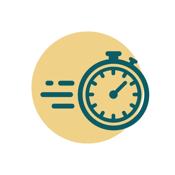 stopwatch with speed lines