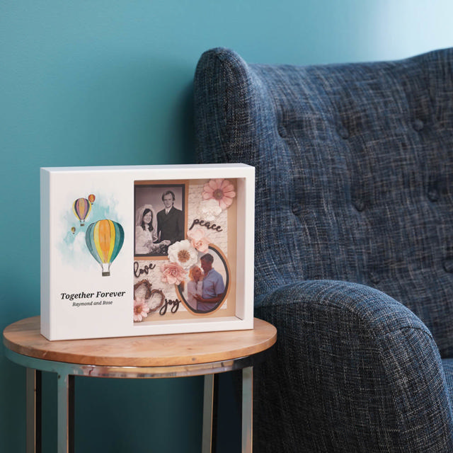 Shadowbox Remembrance Keepsake Balloon Ride