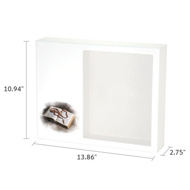 Shadowbox Remembrance Keepsake Bible & Rosary