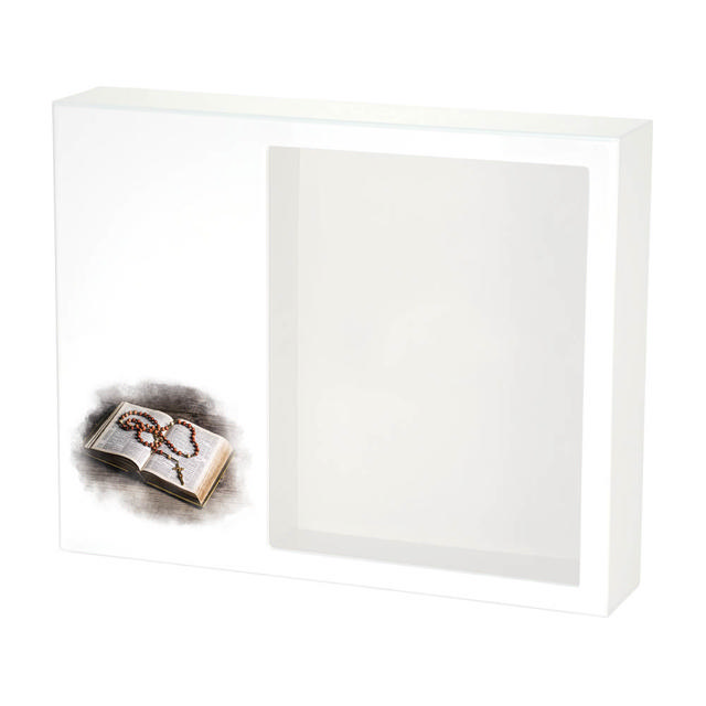 Shadowbox Remembrance Keepsake Bible & Rosary