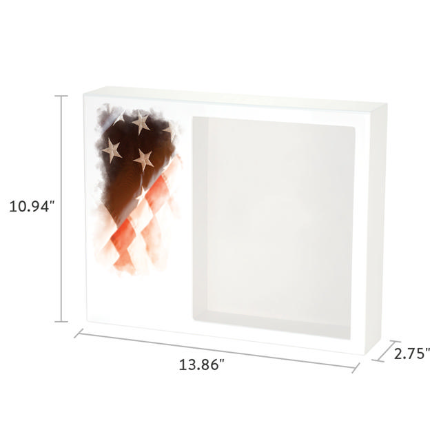 Shadowbox Remembrance Keepsake Stars & Stripes