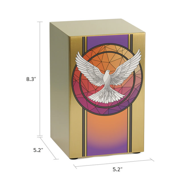 Life Canvas Dove Bronze, Full Size Urn