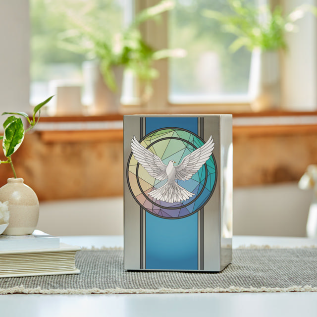 Life Canvas Dove Pewter, Full Size Urn