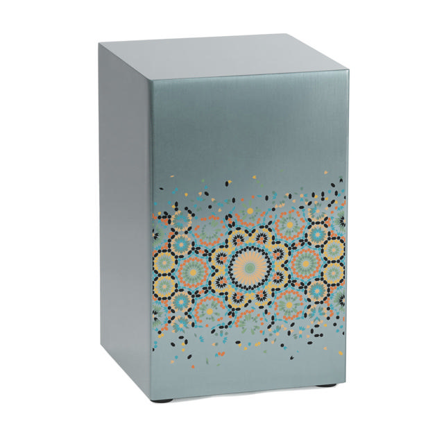 Life Canvas Mosaic Pewter, Full Size Urn