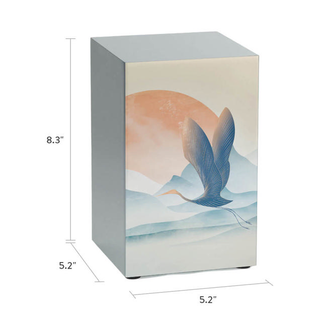 Life Canvas Eternal Peace Cranes, Pewter