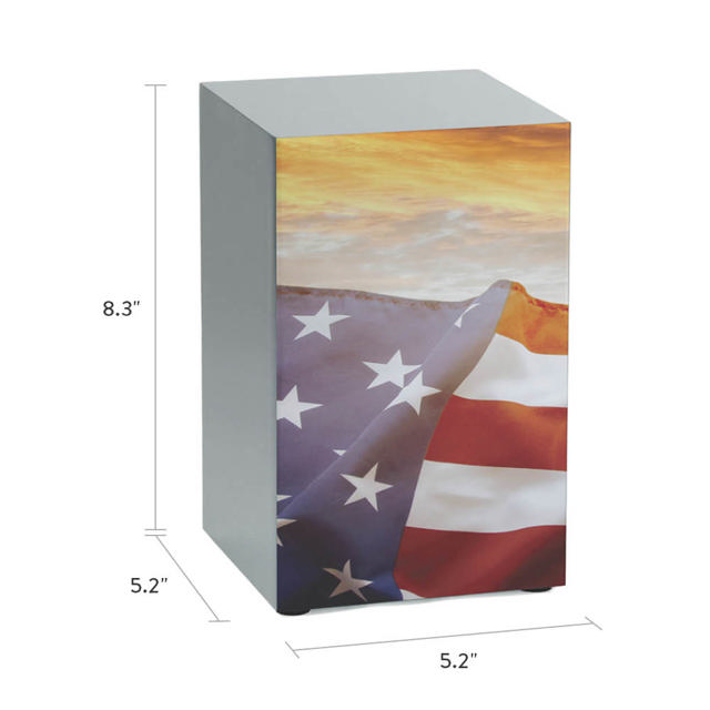 Life Canvas Stars and Stripes, Pewter