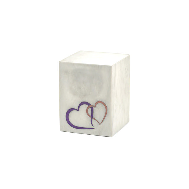 Monumental Memorials Pet Hearts Pink, White