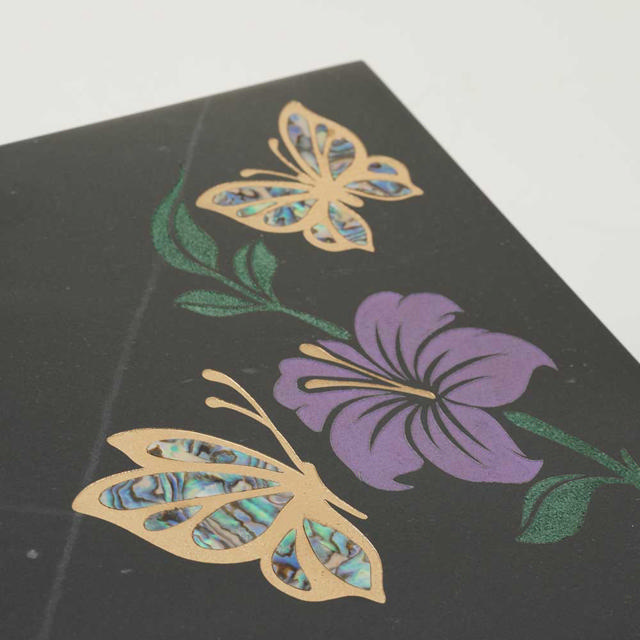 Monumental Memorials Butterfly Purple Black