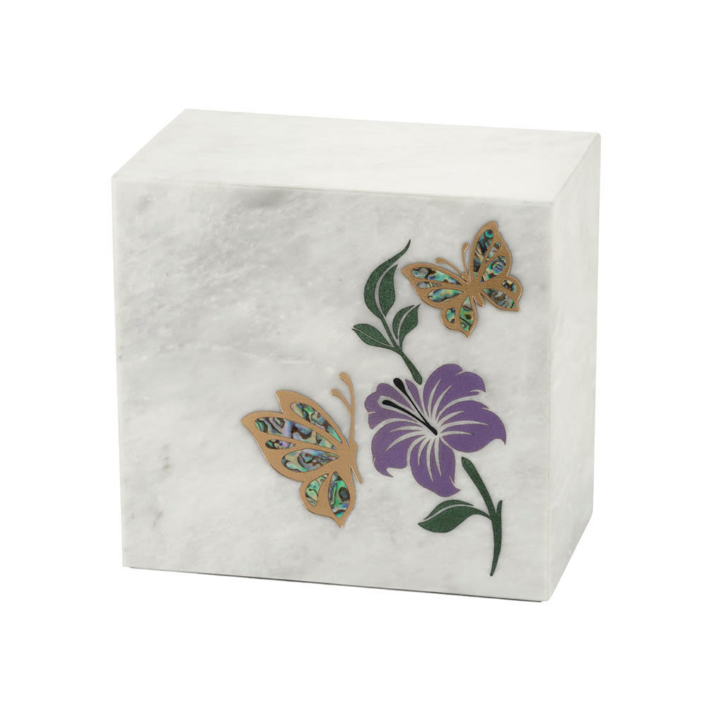 Monumental Memorials Butterfly Purple White