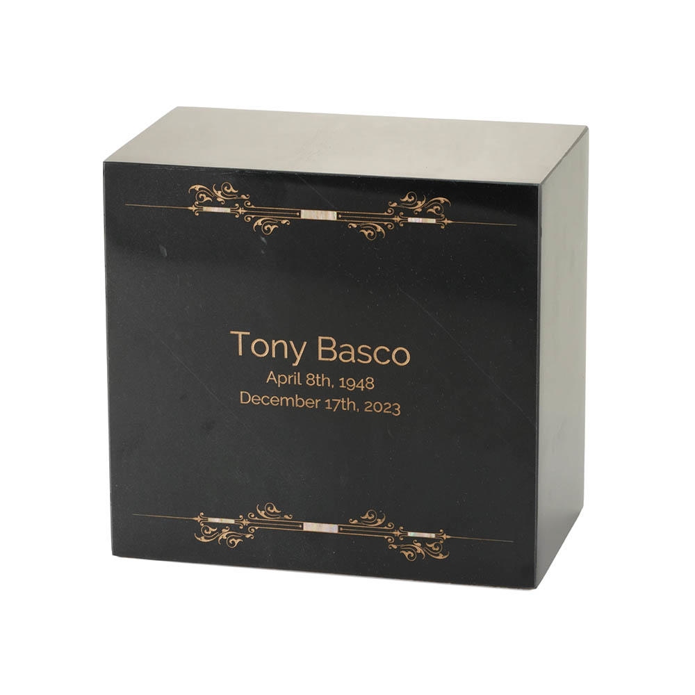 Monumental Memorials Scroll Gold Black