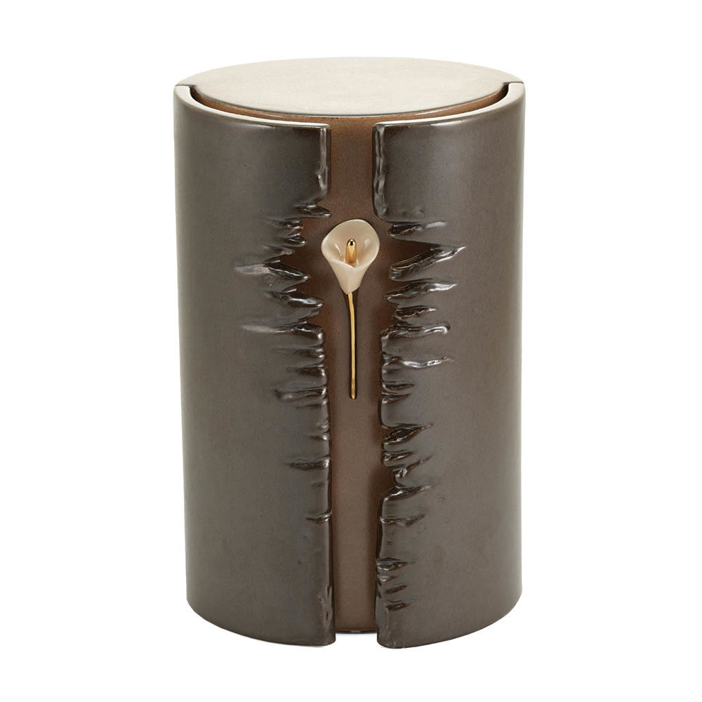 Lily Column Taupe, Full Size Urn