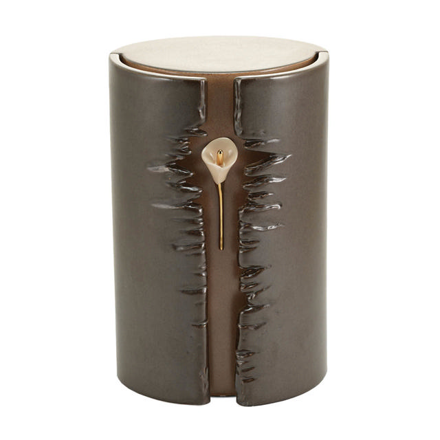 Lily Column Taupe, Full Size Urn