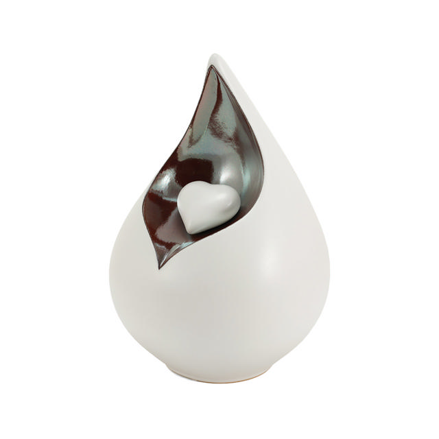 Eden Teardrop White, Full Size Urn