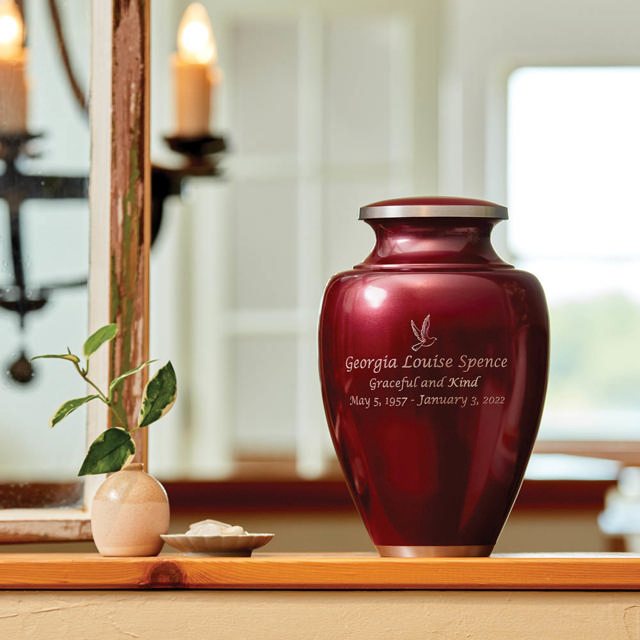 Camden Garnet, Extra Large Urn