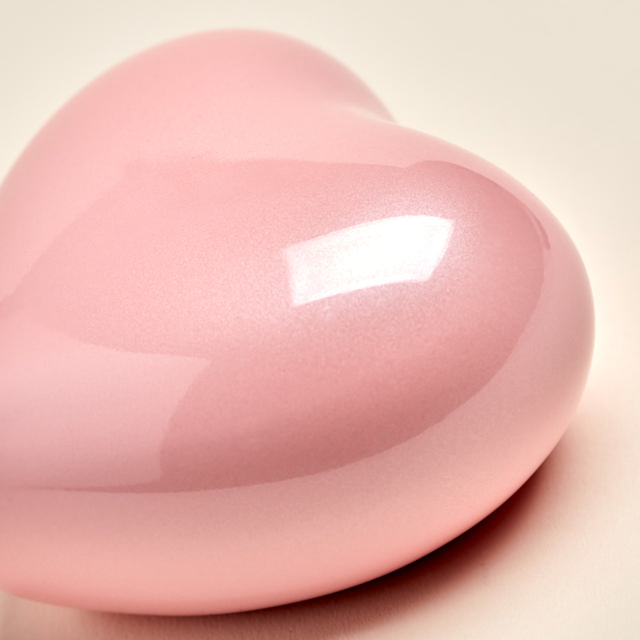 Arielle Heart Urn Pearl Pink