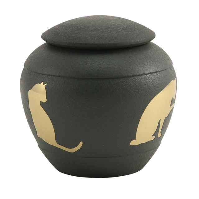 Silhouette Cat Shale, Petite Urn