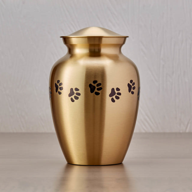 Classic Paw Brass, Family Pet Urn