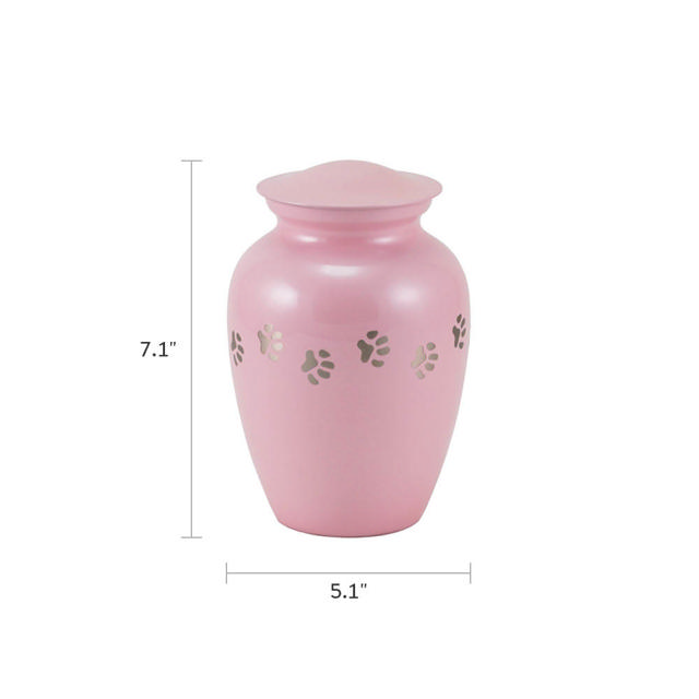 Classic Paw Pearl Pink, Small Urn