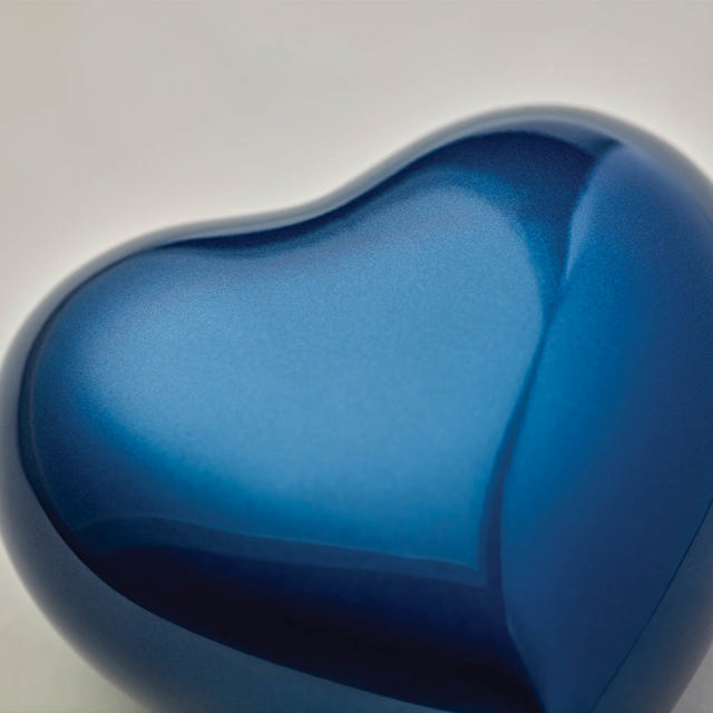 Arielle Sky Blue Heart Urn