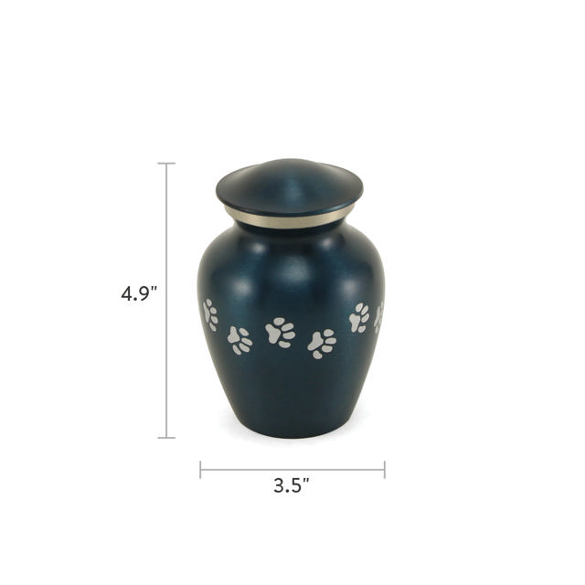 Classic Paw Blue, Petite Urn