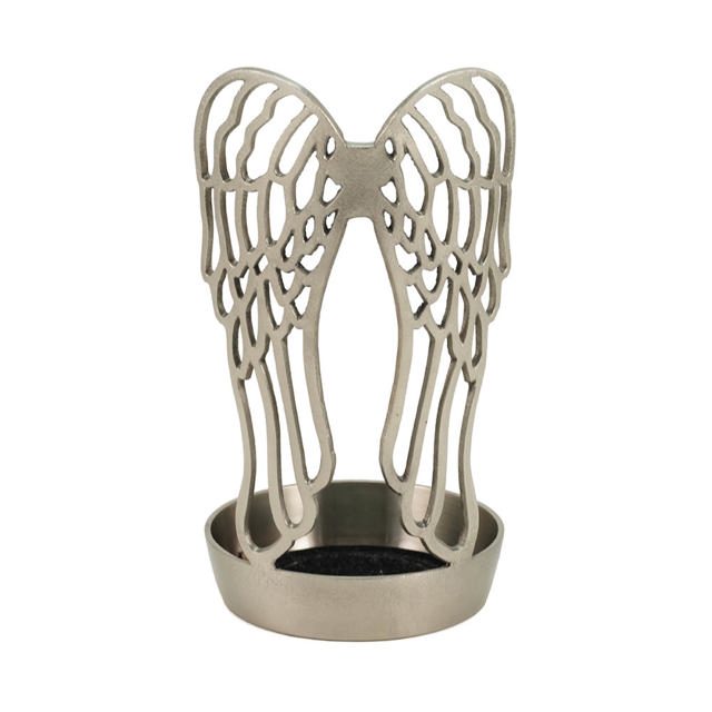 Arabella Wings Textured Pewter Base