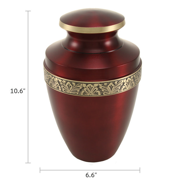 Grecian Crimson, Full Size Urn