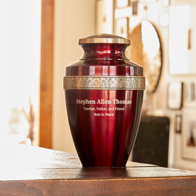 Grecian Crimson, Full Size Urn