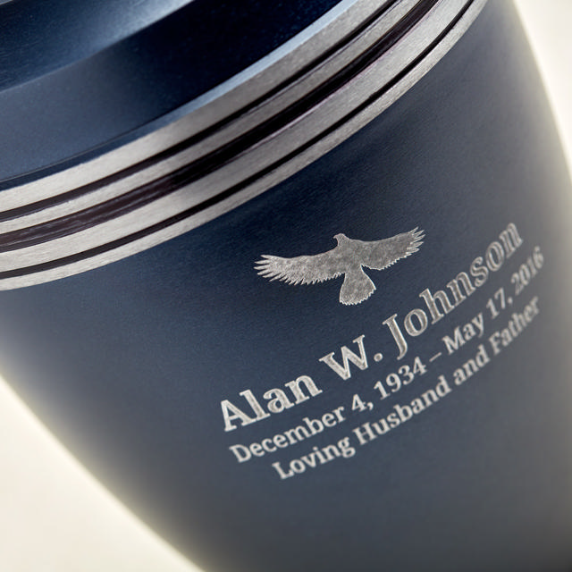 Grecian Blue, Full Size Urn