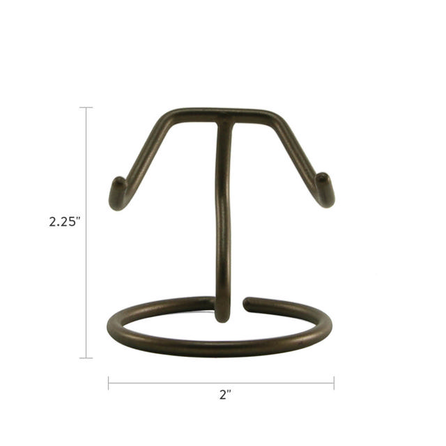 Set of 8, Heart Stand, Antique Bronze