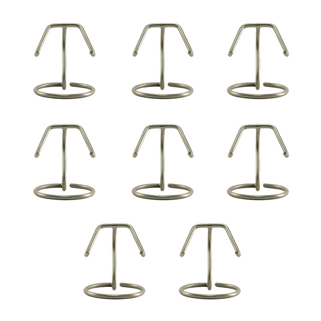 Set of 8, Heart Stand, Pewter