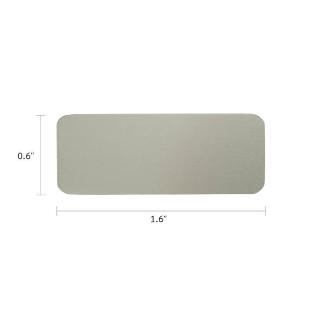 Metal Plate Small Pewter Finish