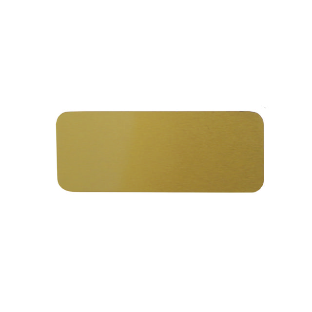 Metal Plate Small Bronze Finish