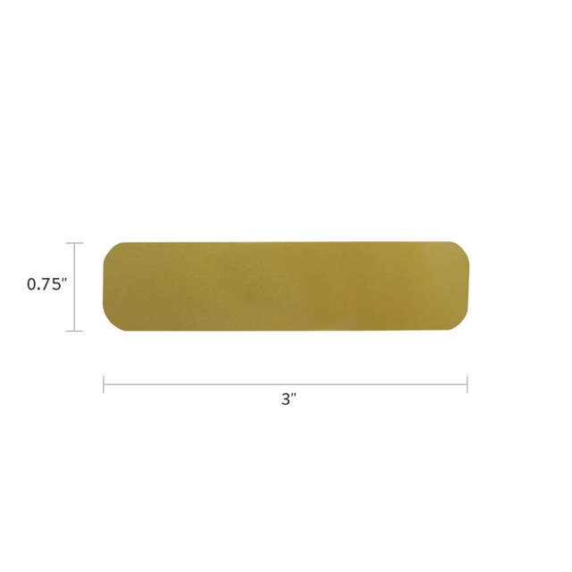 Metal Plate Large Bronze Finish
