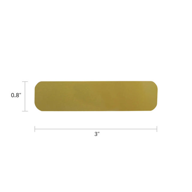 Metal Plate Large Bronze Finish