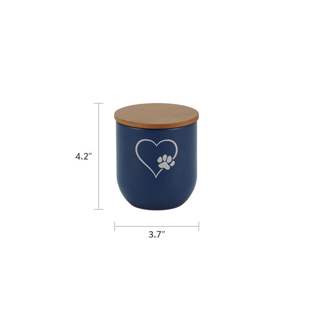 Discover Blue Metal Urn, Petite - Case of 12