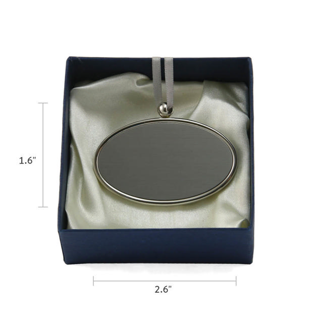 Oval Pendant Silvertone
