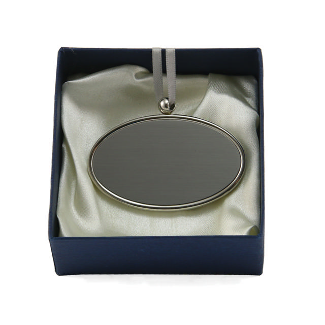 Oval Pendant Silvertone