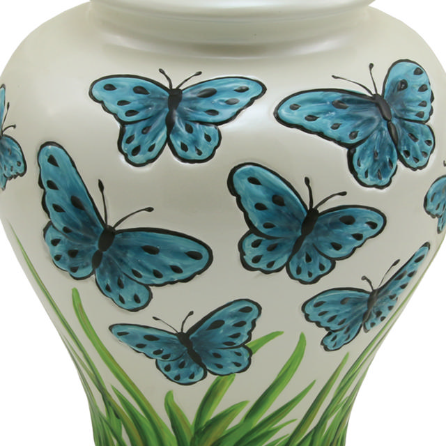 Blue Butterflies, Full Size Urn