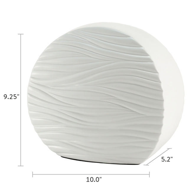 Windham Textured Soft Waves Glossy White