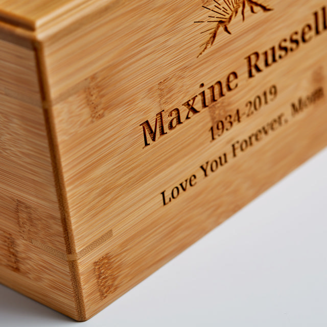 Bamboo Box, Full Size Urn