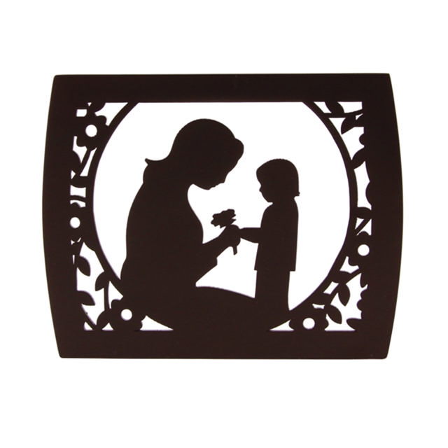 Modern Urn with Mother & Child