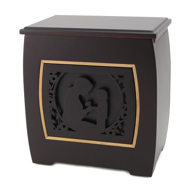 Modern Urn with Mother & Child