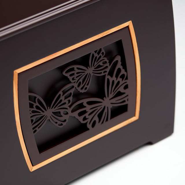Modern Companion Urn with Butterflies