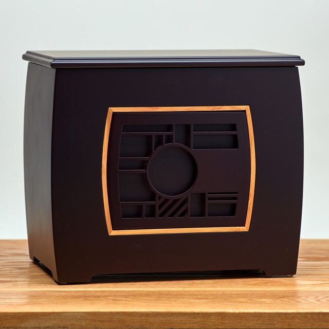 Modern Companion Urn with Geometric