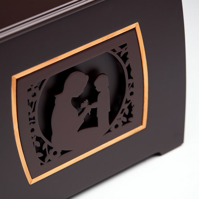Modern Companion Urn with Mother & Child
