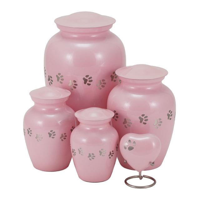 Classic Paw Pearl Pink, Extra Small Urn