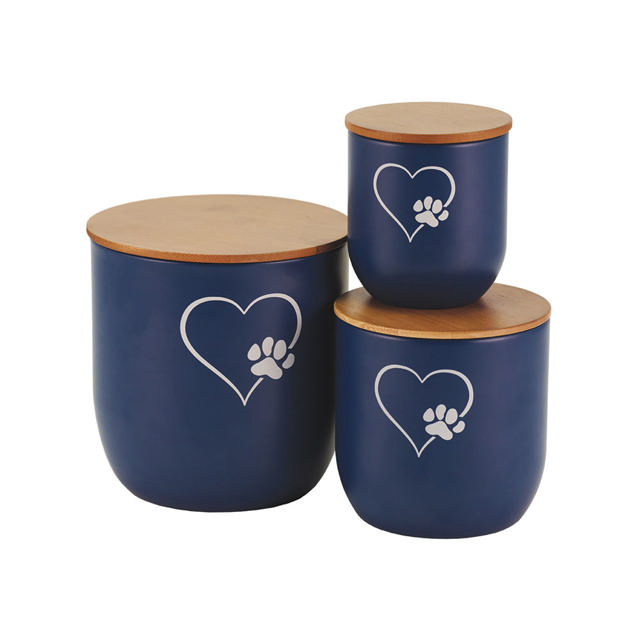 Discover Blue Metal Urn, Medium - Case of 4