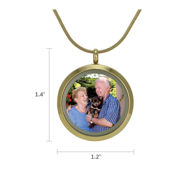 Bronze Companion Round Hinged – Photo Glass