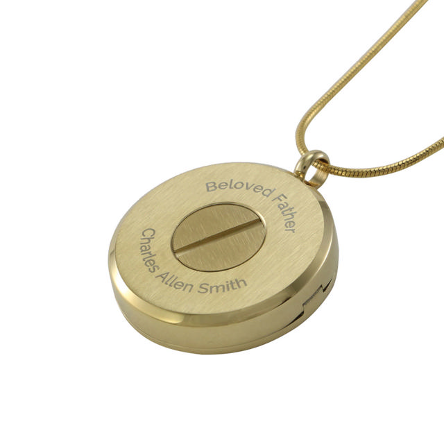 Bronze Round Hinged Circles Pendant